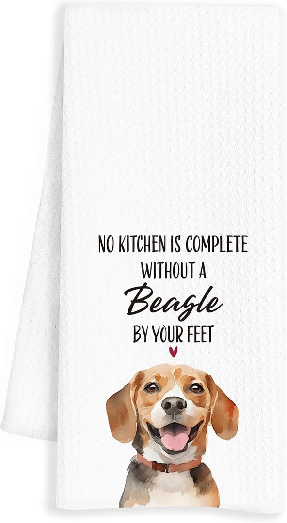 Beagle Gifts Kitchen Towels, Beagle Gifts for Women Men Beagle Lovers, Beagle Dog Dish Towels Tea Towels for Kitchen, Beagle Dog Hand Towels, Beagle Dog Kitchen Decor, 16x24 Inch