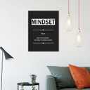 YSPCSUN Inspirational Wall Art for Office Decor Mindset Quotes Canvas Prints Framed Motivational Posters Positive Affirmations Artwork for Gym Men Bedroom Living Room 24x18 Inch