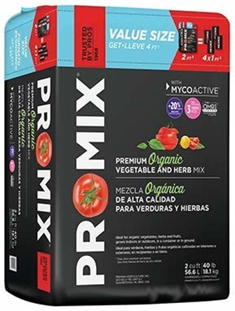 PRO-Mix Premium Organic Vegetable & Herb Mix (2 cu. ft.) Promix Soil (EXP 12/12/28)