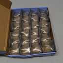 Ansible 24 Pcs Chair Leg Floor Protectors Square, Silicone Felt Furniture Leg Pads Caps Covers for Hardwood Floors (Fit:1-1/2" to 1-7/8") (Clear)