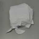 Women's Cut Out Tie Knot Front Scoop High Neck Tank Crop Top Bikini Swimsuit Top Only (Medium, White)