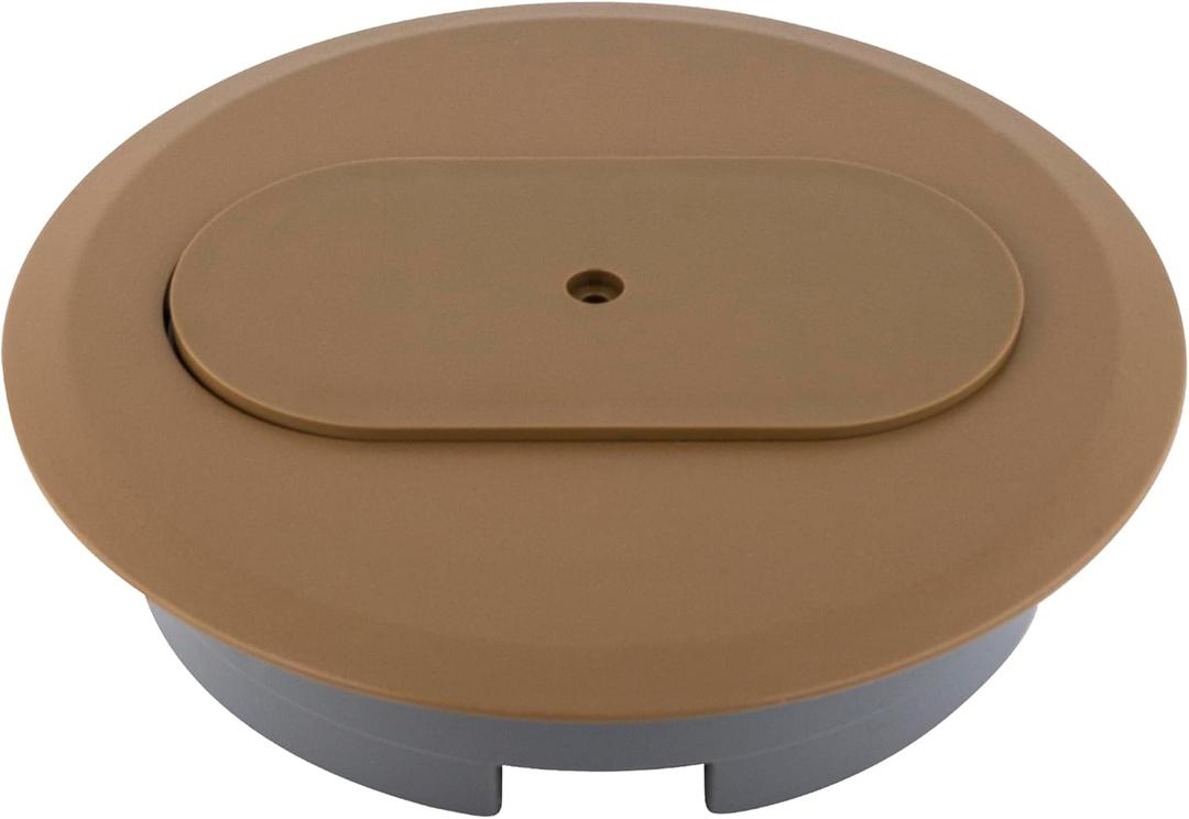 Carlon E97DSC Duplex Receptacle Flush Mount Carmel Cover