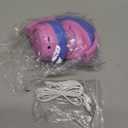 iClever Kids Bluetooth Headphones with LED Lights, BTH18 Safe Volume 74/85dBA, 43H Playtime, Bluetooth5.3 Kids Headphones Wireless Aux Cord for iPad/Tablet/Travel/School, Pink/Blue