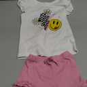 YOUNGER TREE Toddler Baby Girls Clothes Sunflower T-shirt + Bowknot Shorts with Cute Summer Girl Clothes Set Size 3-4Y