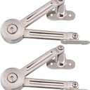 2 Packs [Upgraded] Qrity Cabinet Cupborad Furniture Door Lift Stay Support Hinge Damper - Support Up to 20KG - Opening Angle 75/90/110 - Come with Hex Key