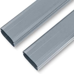 LyPrem PVC Line Cover Kit Parts Accessories for Ductless Mini Split (2Pack 4'' Straight Duct, Grey)