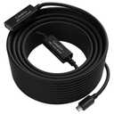 Active USB C Extension Data Cable 35FT, 5Gbps Data Transfer, USB 3.1 Type-C Extender Cord, USB-C Male to Female Cable, Built-in Smart Chip, High Speed-(Data Cable, Not for Charging/Audio/Video Cable)