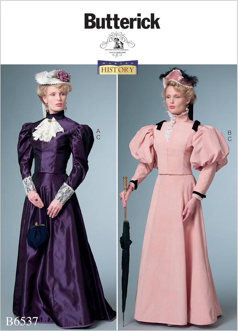 Butterick Women's Victorian Shirt and Skirt Costume Sewing Pattern, Sizes 6-14
