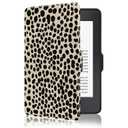 MOROCK Case for 6" Kindle Paperwhite 5th/6th/7th Generation 2012-2017 Released(Model No. EY21 & DP75SDI), Premium Lightweight PU Leather Cover with Auto Wake/Sleep, Khaki Leopard Print