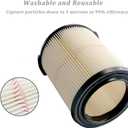 Replacement Cartridge Filter for Craftsman 9-38754 Red Stripe General Purpose for 5 to 20 Gallon Shop Vacuums CMXZVBE38754 (9-38754) (2 Pack)