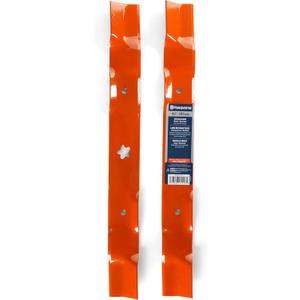 Husqvarna 42-Inch Mulching Lawn Mower Blades, Lawn Mower Parts Riding Mowers, Replacement for OEM Part No. 594892701, Orange, Pack of 2