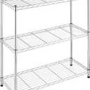 Whitmor 3 Tier Shelving Unit, Metal Storage Shelves, 400 lbs Capacity per Shelf, 1200 lbs Total, Durable Heavy Duty Shelf for Kitchen, Garage, Plant, 36" L x 14" W x 36" H, Chrome