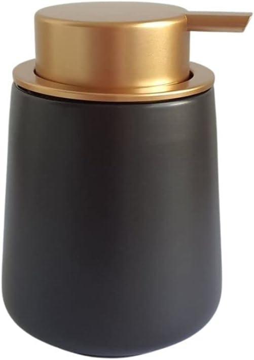 MINIMALIST CERAMIC SOAP DISPENSER (Black), 12oz