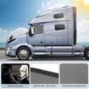 KUST 2PCS 23.6''*21.6'' Side Window Shade for Semi Truck, Peterbilt 389, Volvo VNL, Freightliner Cascadia, Freightliner Argosy - Mesh Sunshade with Suction Cup - Semi Truck Accessories for All Season