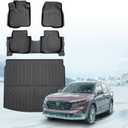 Floor Mats&Cargo Liner for 2023 2024 2025 Honda CR-V/CR-V Hybrid,All Weather Protection TPE CRV Cargo mats,4PCS 1st&2nd&3rd Row Full Set Floor Liners CRV 2024 Car Mats Accessories Black