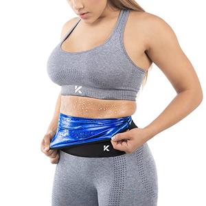 Kewlioo Waist Trainer Trimmer Belt for Women, Waist Slimming Thermo Sauna Belt, Neoprene-Free Waist Cincher, Comfortable Compression Sauna Shaping Slimming Belt (Black, Small)
