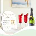 2 x Mimosa Bar Wooden Sign with Stand, Minimalism Decor Wedding Welcome Sign, Bridal Shower Sign, Bar Decoration Supplies, Wedding Shower Supplies, Party Supplies