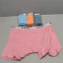 Molasus Womens Boxer Briefs High Waisted Modal Boy Shorts Underwear (XX-Large, Orange/Pink/Green/Blue)