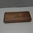 Sofa Arm Tray,Walnut Wood Folding Couch Arm Trays,Sofa Armrest Tray with Anti-Slip Pad for Drinks,Snacks,Phone,Remote Control