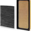 Cabin Engine Air Filter for Toyota Camry RAV4 Highlander Hybrid Sienna Venza Corolla 2025 2024 2023 2022 2021 2020, size for Corolla (2026-2019) Non-Hybrid