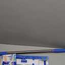 MR.SIGA Professional Microfiber Mop for Hardwood, Laminate, Tile Floor Cleaning, Stainless Steel Telescopic Handle - 3 Reusable Flat Mop Refills and 1 Dirt Removal Scrubber Included (Blue)