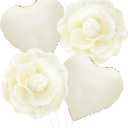 White Camellia Flower Balloons Easter Baptism Balloons First Communion Memorial Release Themed Decor for Wedding Baby Bridal Shower Confirmation Mi Bautizo Christening Jesus Birthday Party Decorations