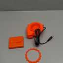 USB Mini Upgrade Inflatable Costume Fan Replacement Blow up Blower Potable Fans for Dinosaur Inflatable Costume Doll Mascot Head or Other Inflatable Game Clothing Orange