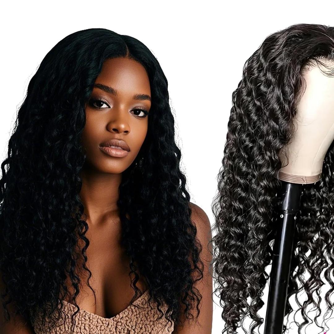 30Inch Curly Synthetic Wig for Women - 13x6 HD Lace Front, Heat-Resistant Fiber, Voluminous Perm Curls & Easy Styling