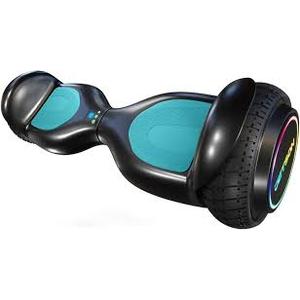 Jetson Dash Hoverboard, Top Speed of 5 mph, Lightup LED Rims, AntiSlip Grip Pads, 120 Watt Motor, Ages 6+, Black, JDASHBLK