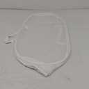 Collapsible Mesh Pop Up Hamper with Wide Opening and Side Pocket - Breathable, Sturdy, Foldable, and Space-Saving Design for Clothes and Storage (White)