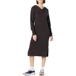 The Drop Women's Claudia Cuddle Hoodie Midi Dress, Chocolate, Small The Drop Women's Claudia Cuddle Hoodie Midi Dress, Chocolate, Small
