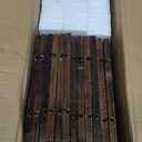 GHWIE Garden Edging Border Garden Fence Wood Fence Border for Yard Patio Path Edging Decorative Landscape Edging Flower Bed Fence,7.87'' H x 48'' L (Level Heights, 3)