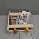 Joyreal Montessori Toys for 1 2 Year Old Boys and Girls - Soft Color Wooden Car Ramp Race Track Set with 4 Mini Cars & Garage - Christmas Birthday Gifts for Toddlers 1-3 Year Old