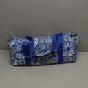 American Mahjong Set with Blue Carrying Bag, 166 White Tiles, 4 All-in-One Rack/Pushers, Mahjong Tiles Set (Ma Jong, Mah-Jongg, Majiang)