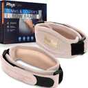 2-Pack Elbow Brace for Men & Women, Adjustable Tennis & Golfer's Elbow Support Strap for Tendonitis Pain Relief - Compression Pad for Arm, Forearm, Tendon Pain Relief (Beige)