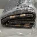 GarveeHome Washable Area Rugs 8x10 Non Slip Soft Large Living Room Rug Modern Checkered Bedroom Rug Soft Geometric Bordered Throw Carpet for Dining Room Home Decor Office Nursery, Black