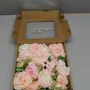 Serwalin Artificial Flowers Pink Wedding Flowers Silk Flowers with Stems Fake Cake Flowers for Wedding Bouquets Centerpieces Spring Decor Baby Shower Decoration