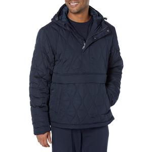 Amazon Essentials Mens Anorak Hooded Quarter-Zip Puffer Coat, S