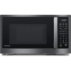 TOSHIBA ML4-EM12PA(BS) Countertop Microwave Oven with Stylish Design As Kitchen Essentials, Smart Sensor, 13 Auto Menus&Mute Function, 1.2 Cu Ft with 12.4" Turntable, 1000W, Black Stainless Steel