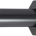 Ivilon Tension Curtain Rod - Hexagonal Spring Tension Rod for Windows or Shower, 36 to 54 Inch, Black