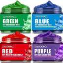 4 Colors Temporary Hair Color for Kids,Christmas Gifts for Teens Girls,Boys,Stocking Stuffers for Kids,Adults,Temporary Hair Dye,Hair Color Spray Green Red Blue Purple Hair Dye Hair Wax Color Instant