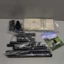 FIOCCO Elevated Dog Bed - Dog Cot with Chew Proof Mesh for Medium Dogs, Waterproof Washable Raised Pet Bed, Portable Pet Bed for Outdoor Use, Dogs Cot Beds, Beige