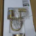 WILON Gold Wall Sconces Set of Two Indoor Wall Lights with E26 Base Industrial Gooseneck Barn Wall Lamp Modern Brass Wall Sconce Light for Bedroom Living Room Kitchen Sink Bedside Bathroom