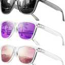 Sunglasses Womens Polarized Sunglasses for Mens Womens Retro Mirror Lens for Driving Fishing UV400 Protection