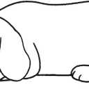 Baitiane Black Metal Wall Decor - Line Art Labrador Sleeping Dog - Minimalist Handmade Canine Outline Painting - Modern Pet Lover Gift for Home, Dog house & Pet Nurseries