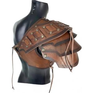 Medieval Renaissance Knight Leather Shoulder Armor Viking Pauldrons for Men Women Cosplay Costume