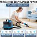 Hausmeister Hydroflex Pro Steam Portable Carpet Spot Cleaner with Steam, 1600W Upholstery Cleaner Machine, 18KPa Strong Suction, Cold/Hot/Steam Modes, Self-Cleaning, for Couch, Car Seats & Rugs