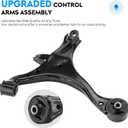 Front Lower Control Arm for EL & Civic 2001-2005, Ball Joint + Inner & Outer Tie Rod Ends, Left & Right, Suspension Kit K640287 K640288 K90332 K90454 K90455 ES3581 EV469