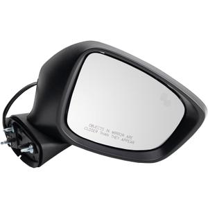 TRQ Passenger Side Power Mirror Paint to Match Blind Spot Indicator Manual Fold Compatible with 2013-2015 Mazda CX-5 MA1321225