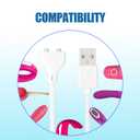 4 x 6mm Magnetic Replacement Charger Cable, 2.7ft Magnetic DC Wire for Rose Tools, Stick Massagers and Toy Massager, Electric, Toothbrush, for children's watches, dog trainers Charging Cable Electronics